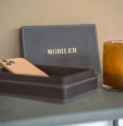 Låda i konstläder "MOBILER"