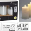 LED ljus 3st med fjärrkontroll