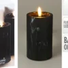 LED ljus svart marmor
