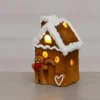 LED-Pepparkakshus med pepparkaka