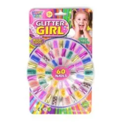 Lösnaglar 60 st "Glitter Girl"