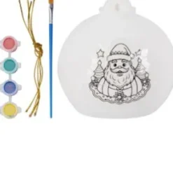 Måla julkula i gips Tomte