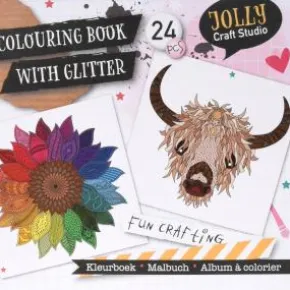 Målarblock med glitter detaljer