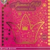 Målarbok med foilade sidor (Rosa/prinsessa)