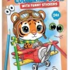 Målarbok med klistermärken Tiger