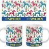 Mugg med dalahästar