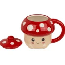 Mugg med lock - Kawaii Mushroom