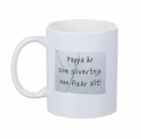 Mugg Pappa är som silvertejp