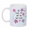 Mugg - Tack för allt (blommor)