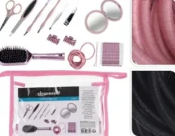 Necessär set i 50-delar (Svarta detaljer)