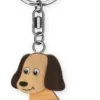 Nyckelring i trä Hund