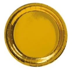 Pappersassiett 8-pack - Guld
