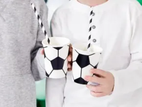 Pappersmuggar i 6-pack Fotboll