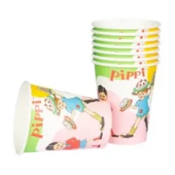 Pappersmuggar 8-pack - Pippi Långstrump