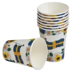 Pappersmugg i 8-pack - Sverige