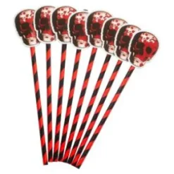 Papperssugrör Halloween 8-pack