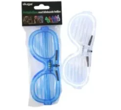 Partyglasögon med LED (Klar/vit)