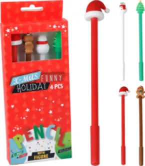 Pennset 4-pack Julmotiv