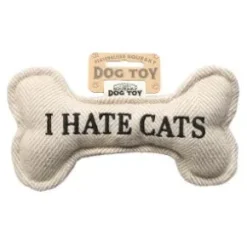 Pipande hundleksak ben I HATE CATS