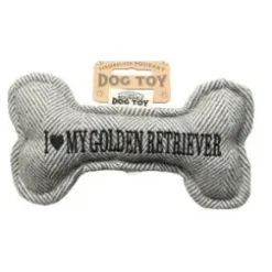 Pipande hundleksak ben I LOVE MY GOLDEN RETRIEVER