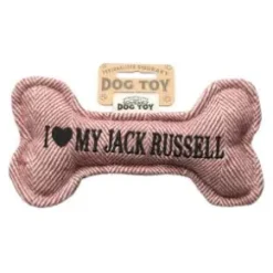 Pipande hundleksak ben I LOVE MY JACK RUSSEL