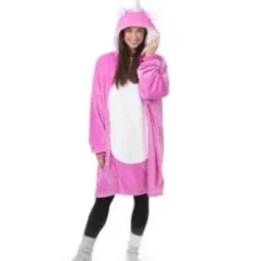 Pläd med huva och ärmar - Unicorn