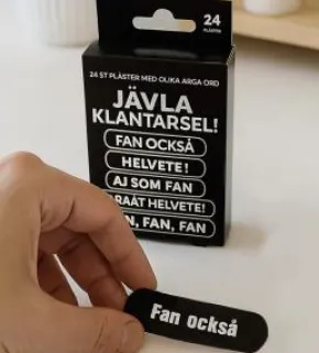 Plåster med arga ord 24-pack