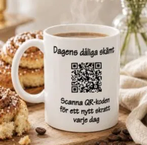 Porslinsmugg Dagens dåliga skämt