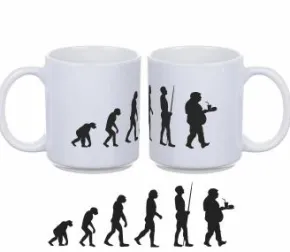 Porslinsmugg - Evolution soffpotatis