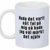 Porslinsmugg - Fel på mig