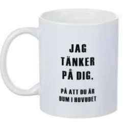 Porslinsmugg - Jag tänker på dig