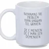 Porslinsmugg - "Kvinnans tre problem"