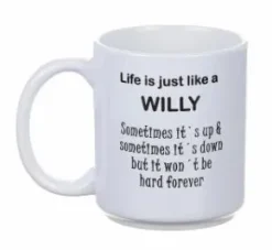 Porslinsmugg - Life is just like a WILLY