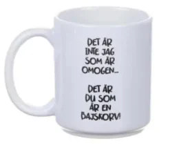 Porslinsmugg - Omogen-Bajskorv