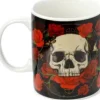 Porslinsmugg Skulls & Roses