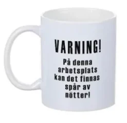 Porslinsmugg - VARNING spår av nötter!