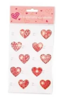 Presentetiketter hjärta 20-pack