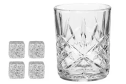 Presentförpackning med whiskeyglas