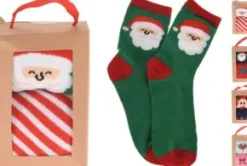 Presentset julstrumpor 2-pack (Ren turkos/rosa)