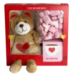 Presentset - Nalle, marshmallows & chokladmix