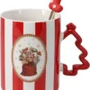 Röd julmugg med sked
