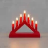 Röd miniljusstake