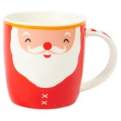 Röd mugg - Glad tomte