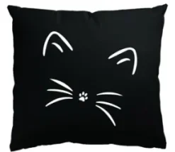 Örngott - Svart katt