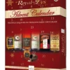 Royal Des Lys Adventskalender med Spritfylld Choklad 290g