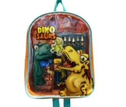 Ryggsäck med pennor - Dinosaurie