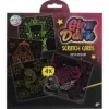Scratchkort Glow in the Dark 4-pack (Rosa förp)