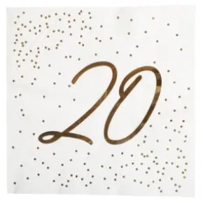 Servetter 16-pack - "20"