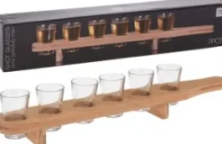 Shotglas med serveringsbricka