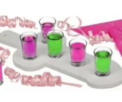 Snapsbricka med glas "Snopp"